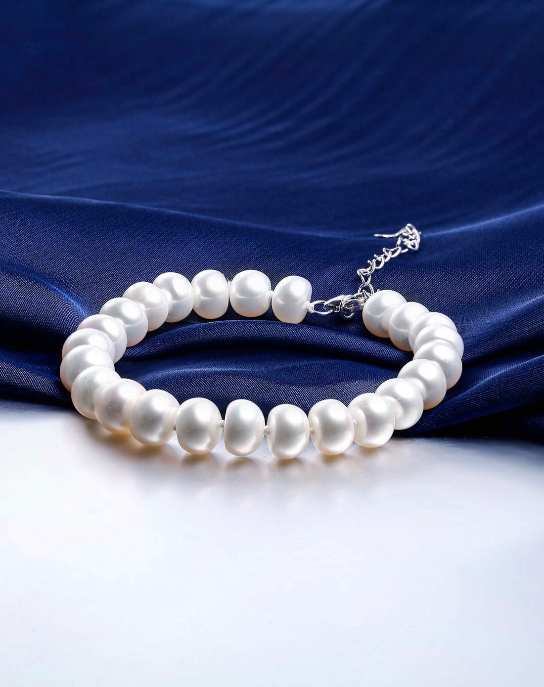 天然珍珠馒头圆珍珠手链-vip专供