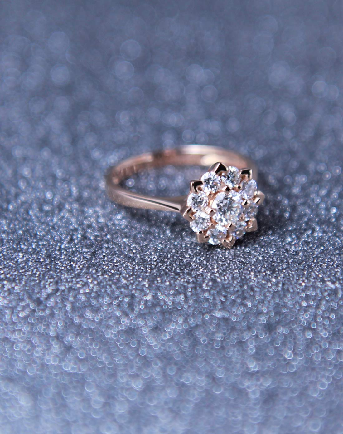 [新品首发]70分18k玫瑰金钻石戒指