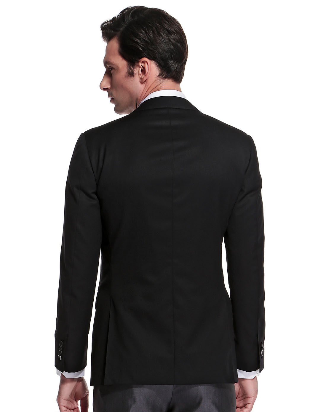 经典黑色绅士商务长袖西服