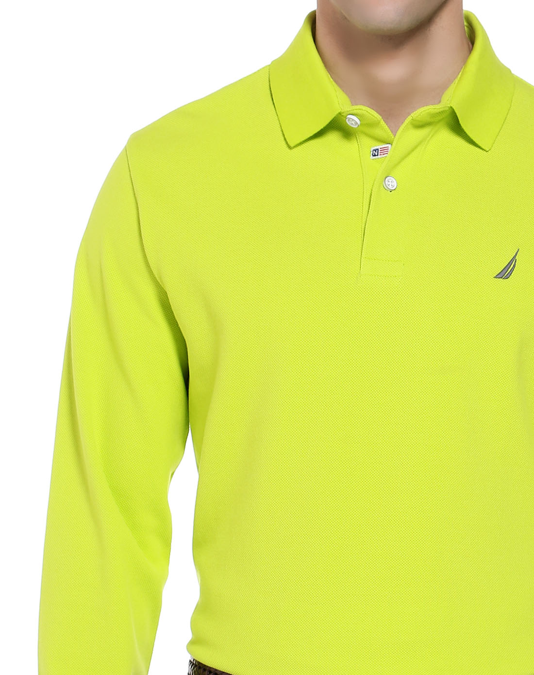 (经典款)男款黄绿色时尚经典长袖t恤