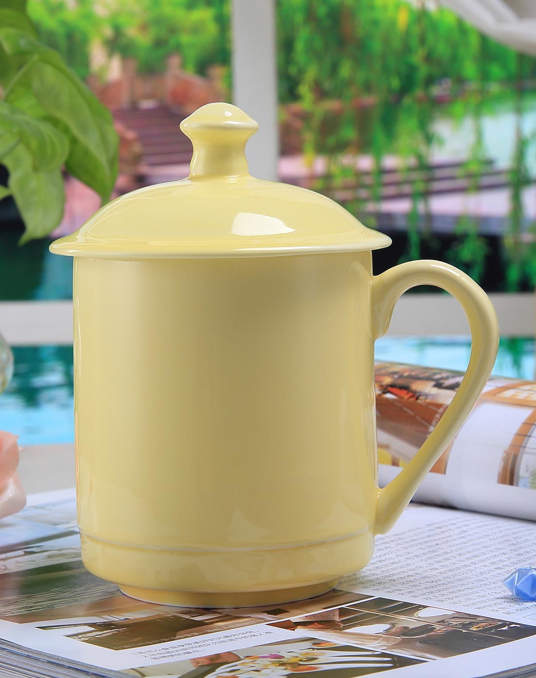 糖果色休闲盖杯c