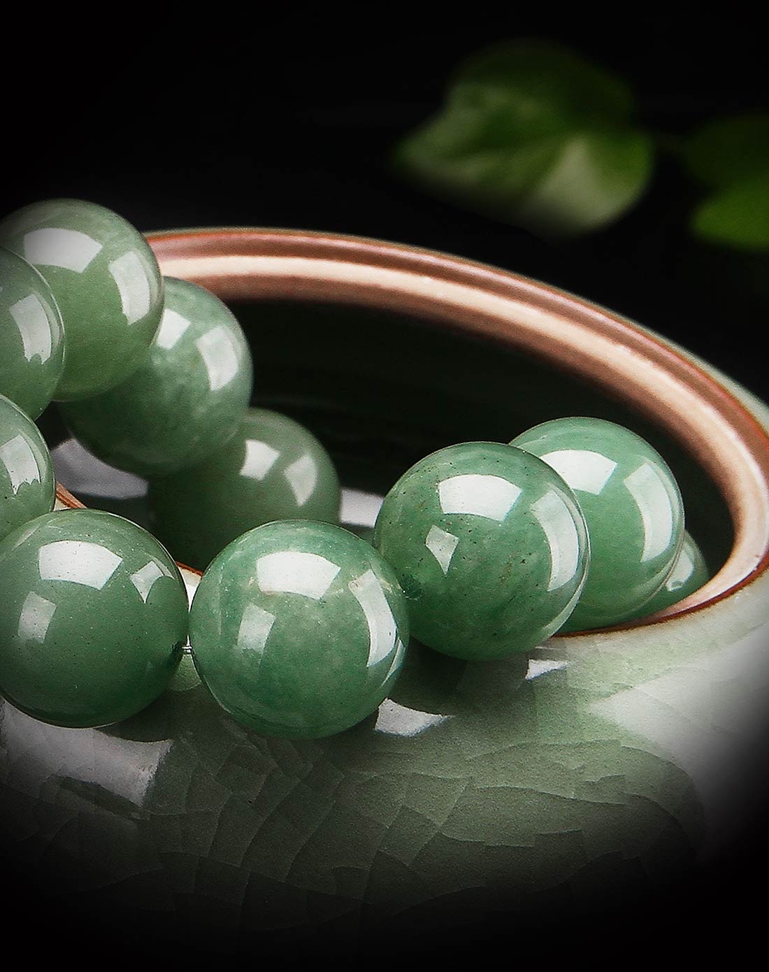 平步青云东陵石单圈手串男款(附证书)