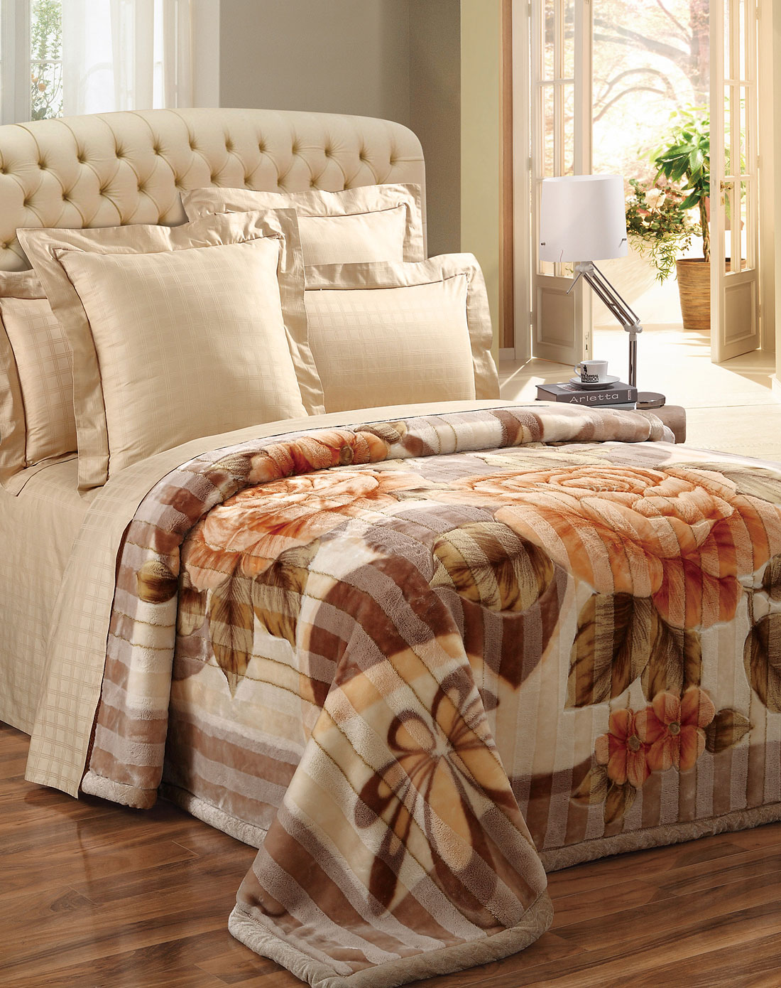 恐龙 雅致馨柔拉舍尔毛毯1.5m床加大