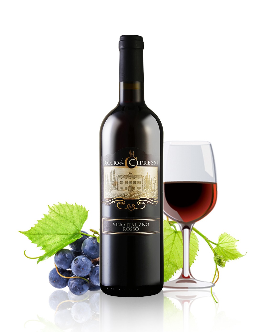 [商务尊贵]意大利 柏西施干红葡萄酒750ml