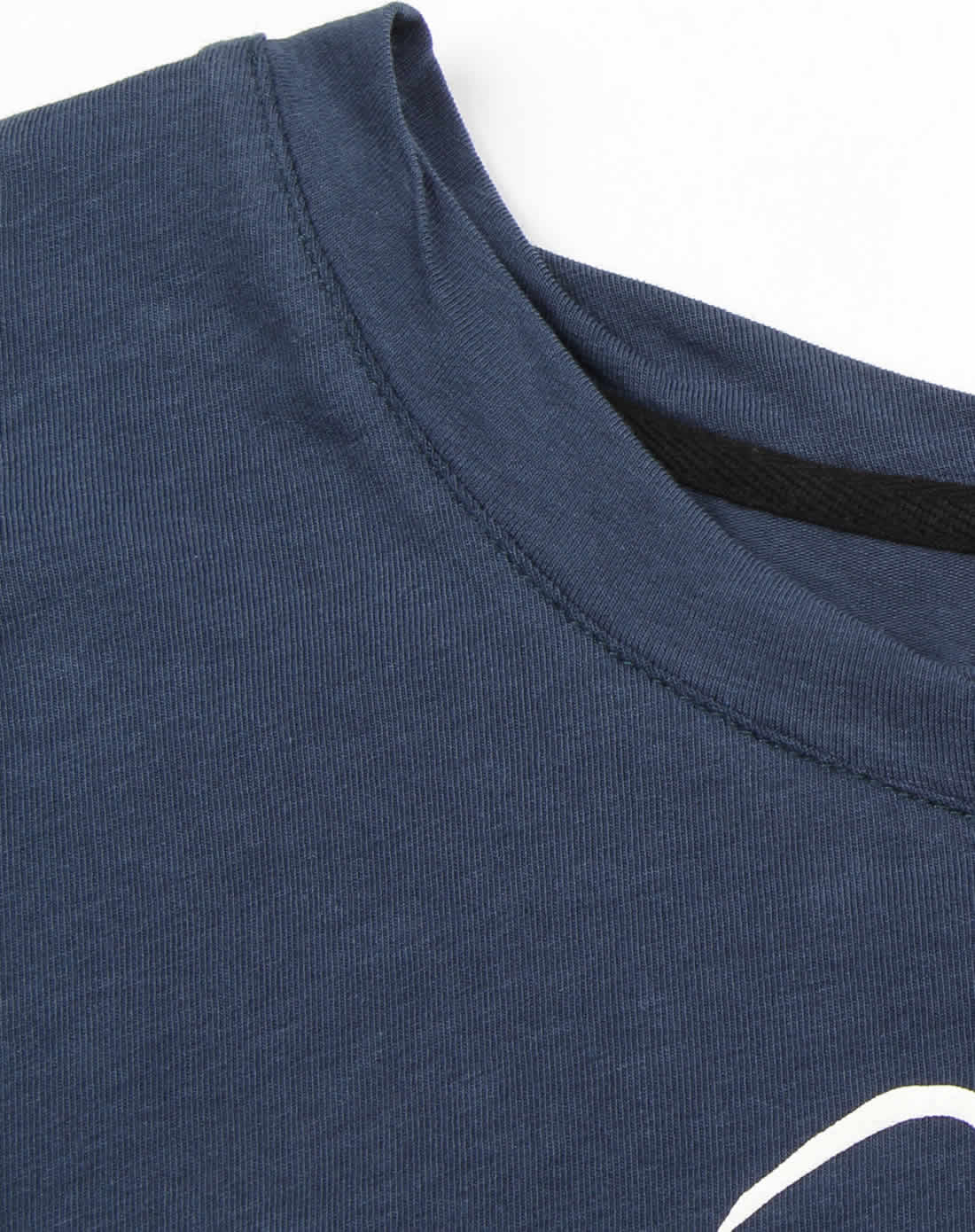 天使之城angel citiz深蓝色小鹿印花袖口翻边扭花领口t恤621405981204