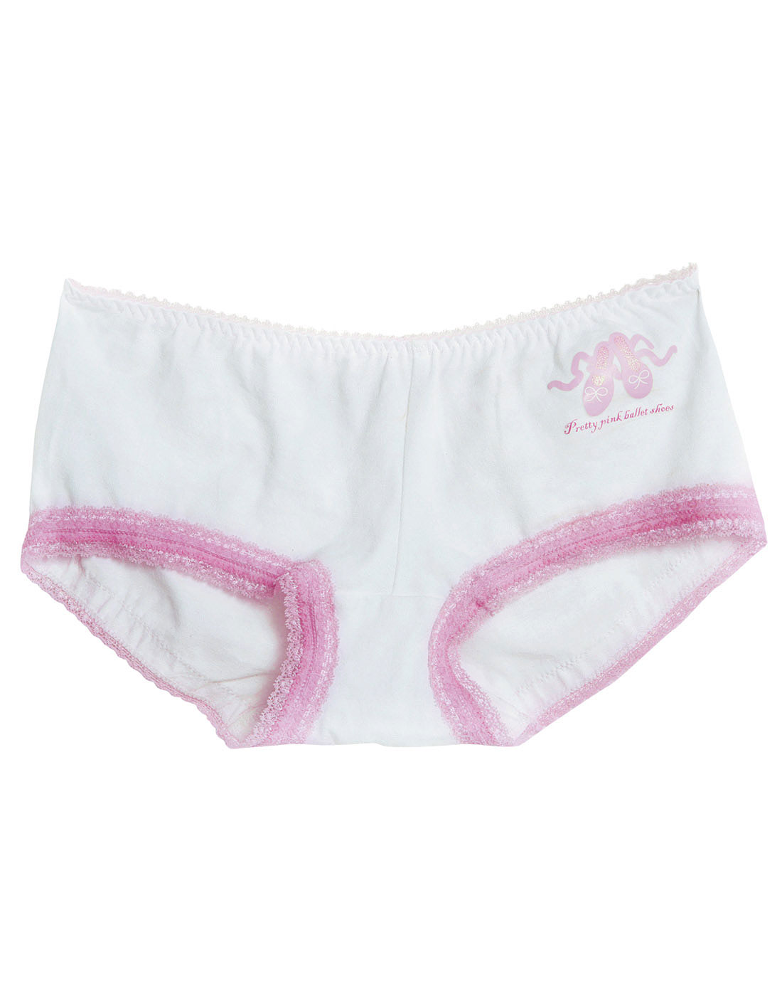 女款白色花边低腰四角裤