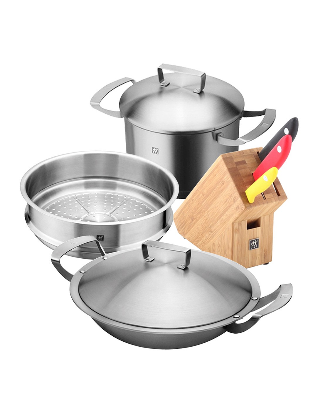 德国双立人zwilling厨具专场双立人 twin gourmet 锅具四件套40930