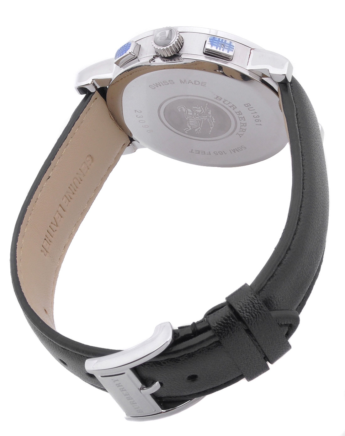 博柏利burberry手表专场-男款英伦经典格纹三眼石英腕表