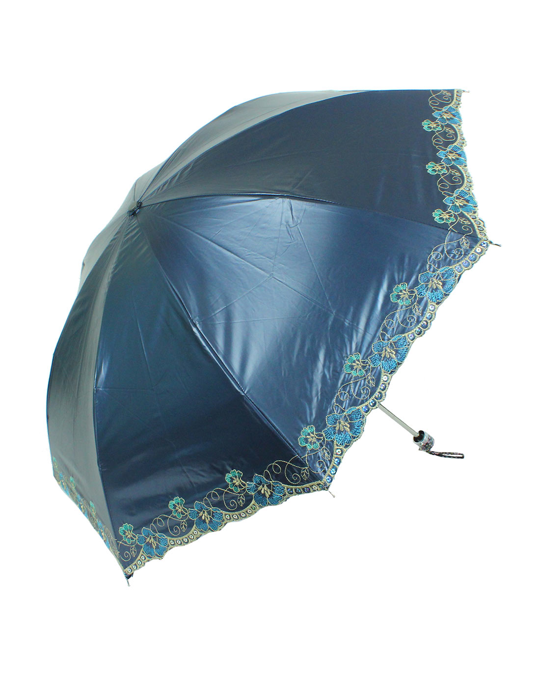 二折毛笔花开半夏伞