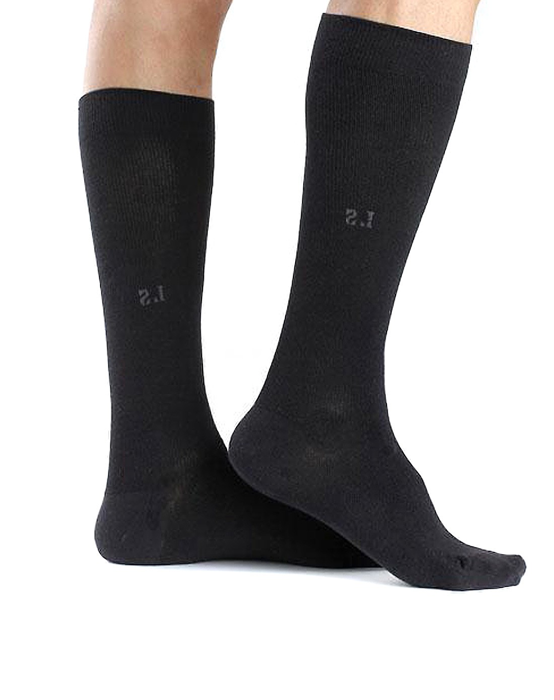 男士黑色高档莱卡棉压力袜