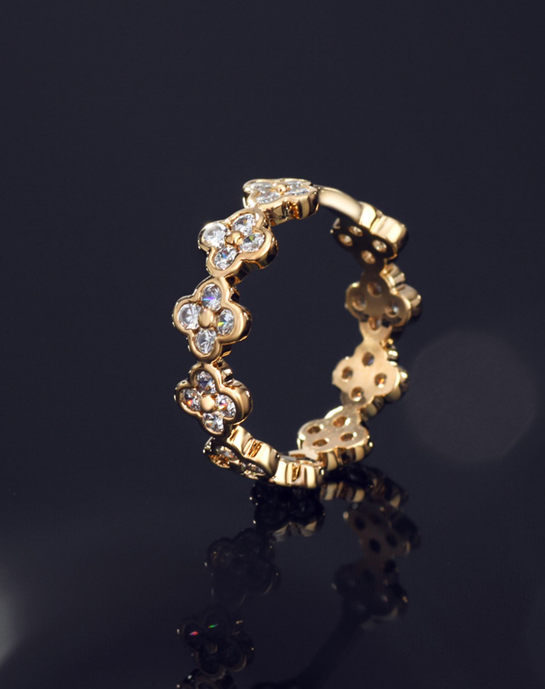 天使之心 韩版时尚锆石戒指(多号可选)