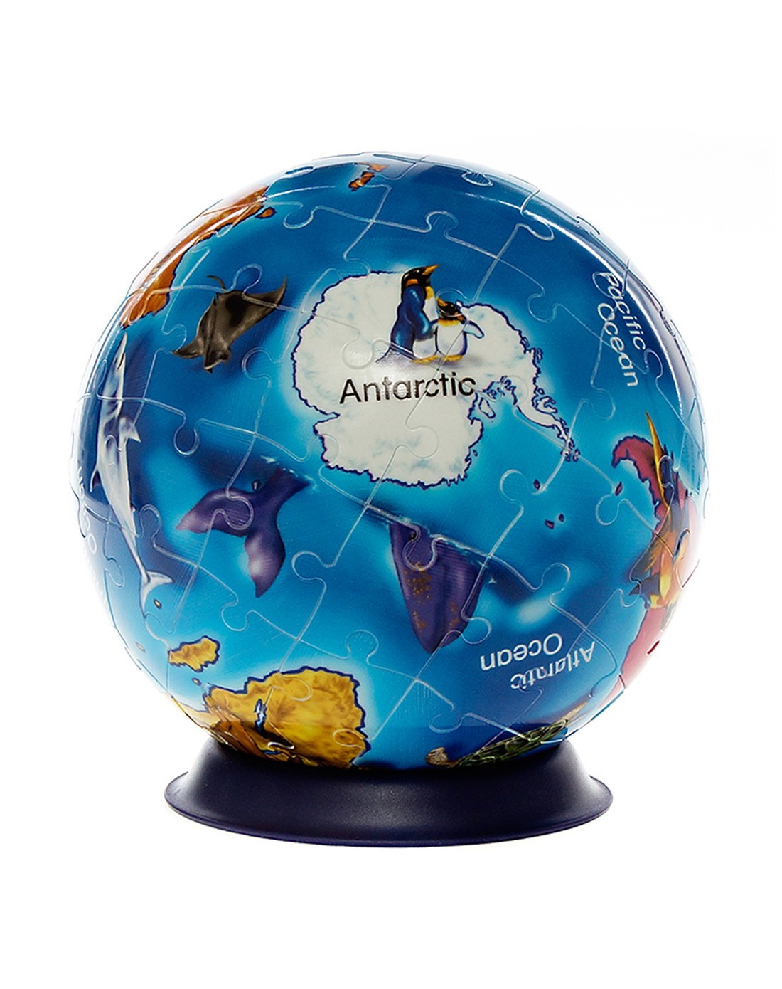 睿思3d拼图球动物地球