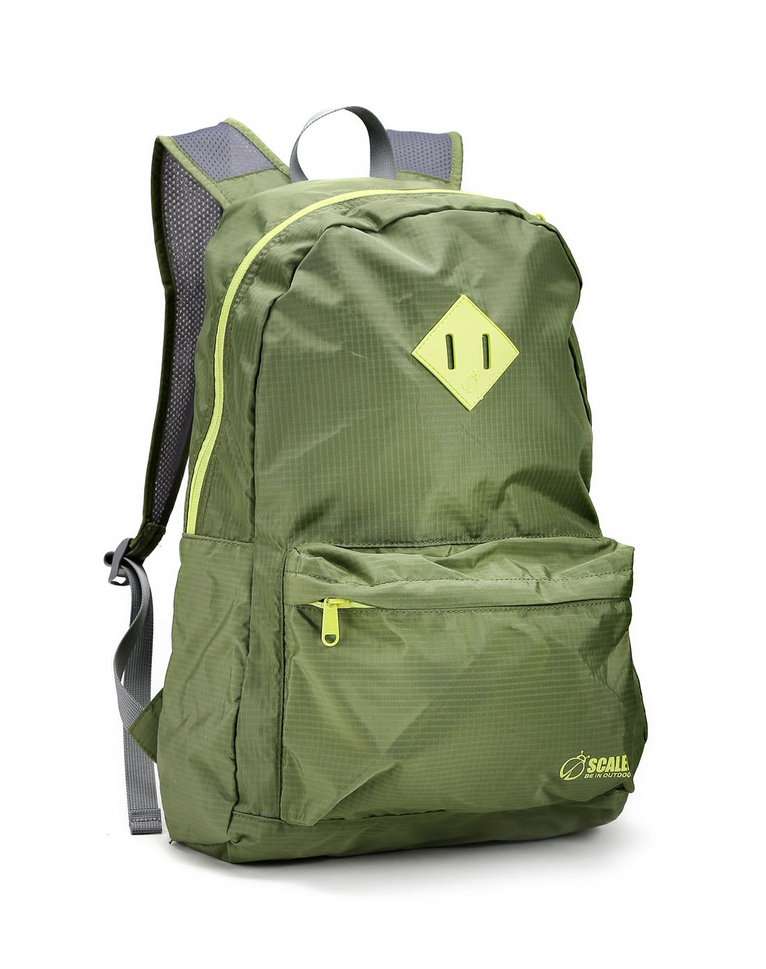 超轻时尚 水果糖军绿色折叠背包