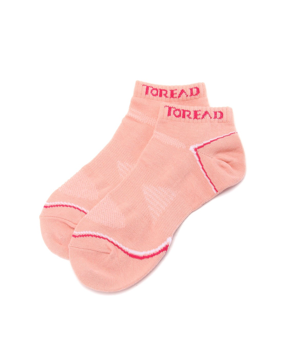 透气舒适 女款粉红色袜子 短筒
