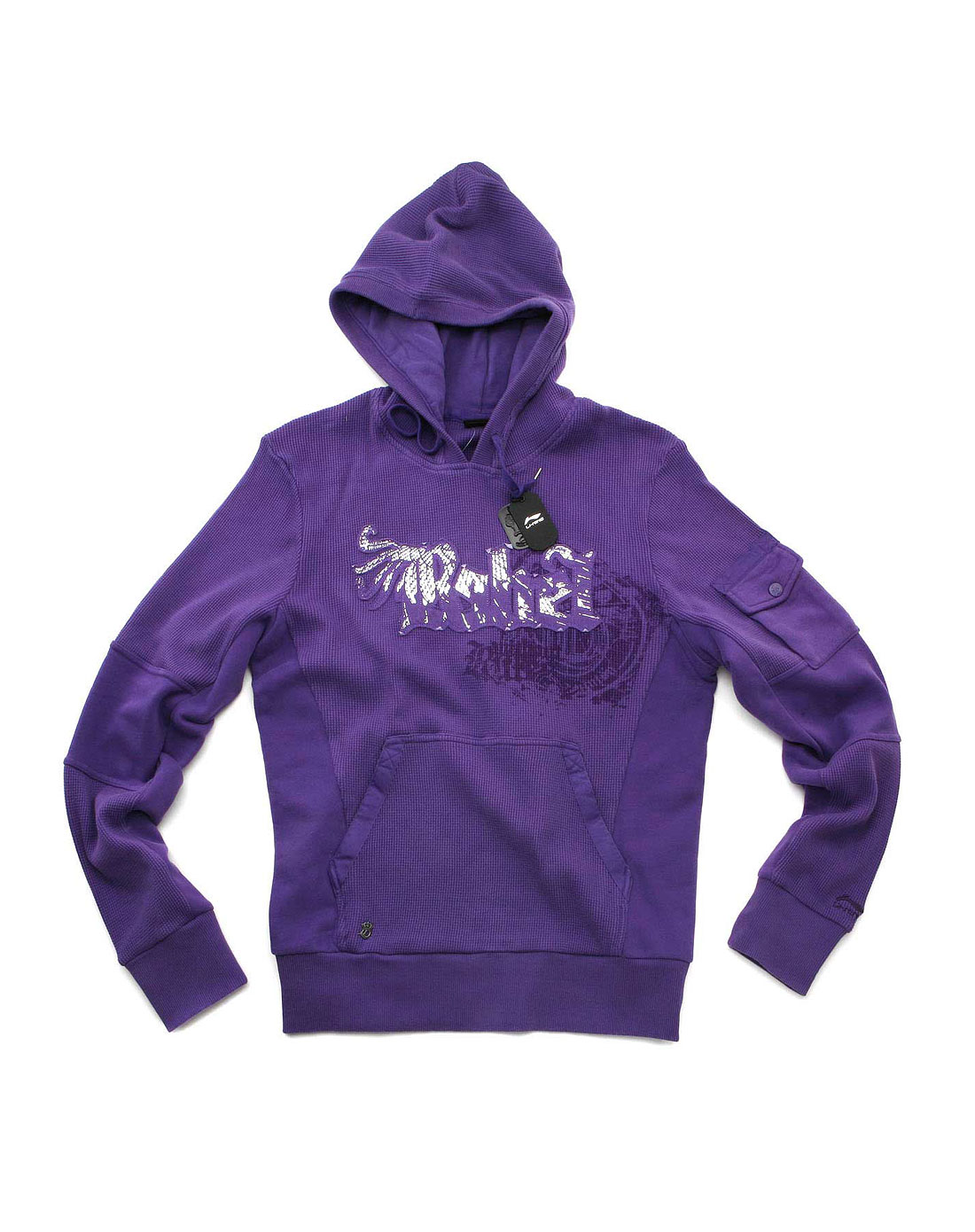 龙胆紫 男款 套头连帽卫衣