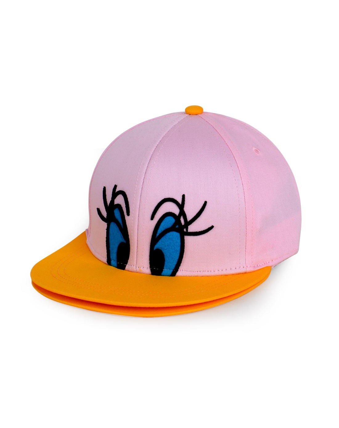 迪士尼女童粉红唐老鸭时尚搞怪棒球帽