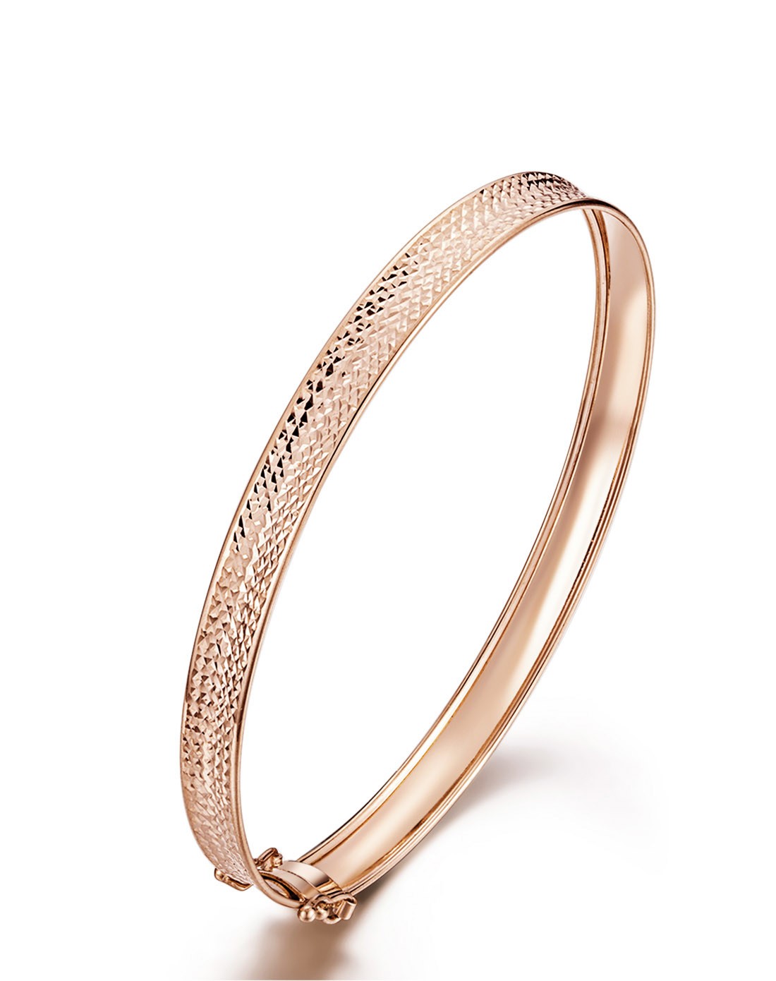 18k玫瑰金k金手镯