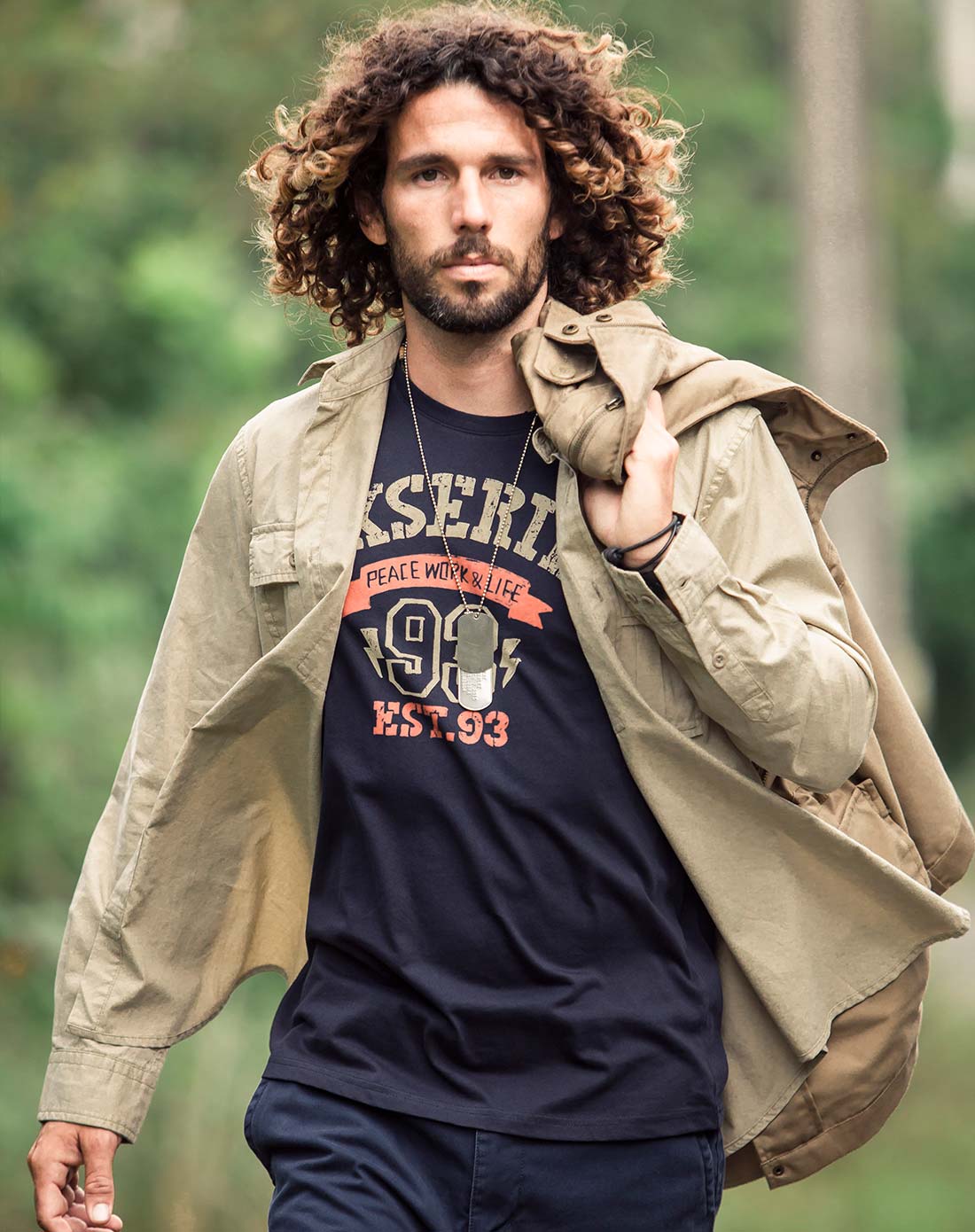 akseries男卡其复古以色列军事衬衫1101021502027017_唯品会