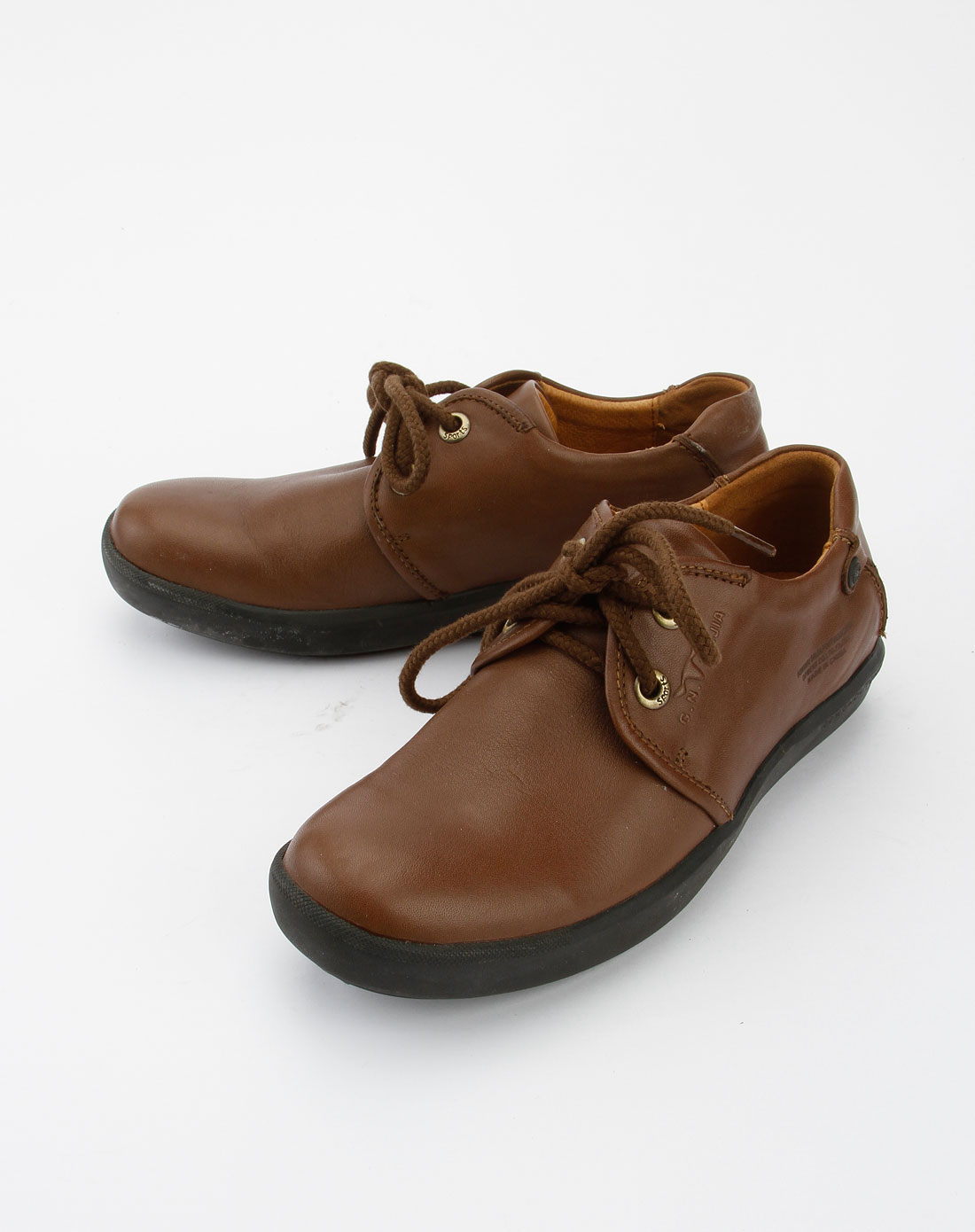 女款绿色时尚系带休闲皮鞋