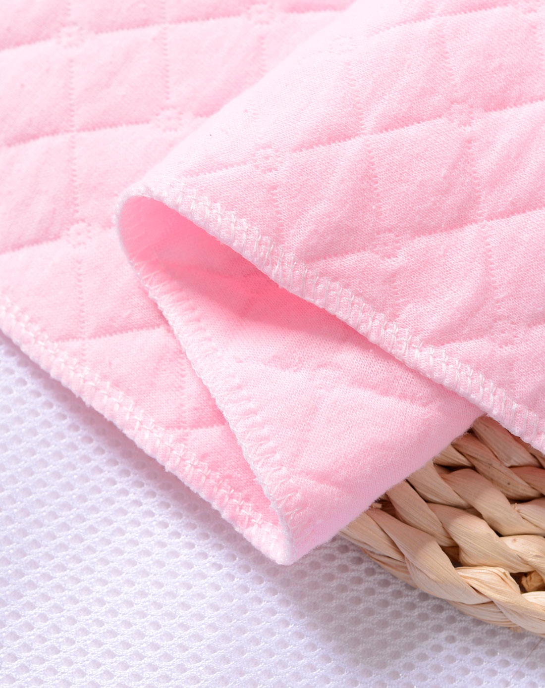 三层加厚天然吸水透气尿片2片装(粉色)