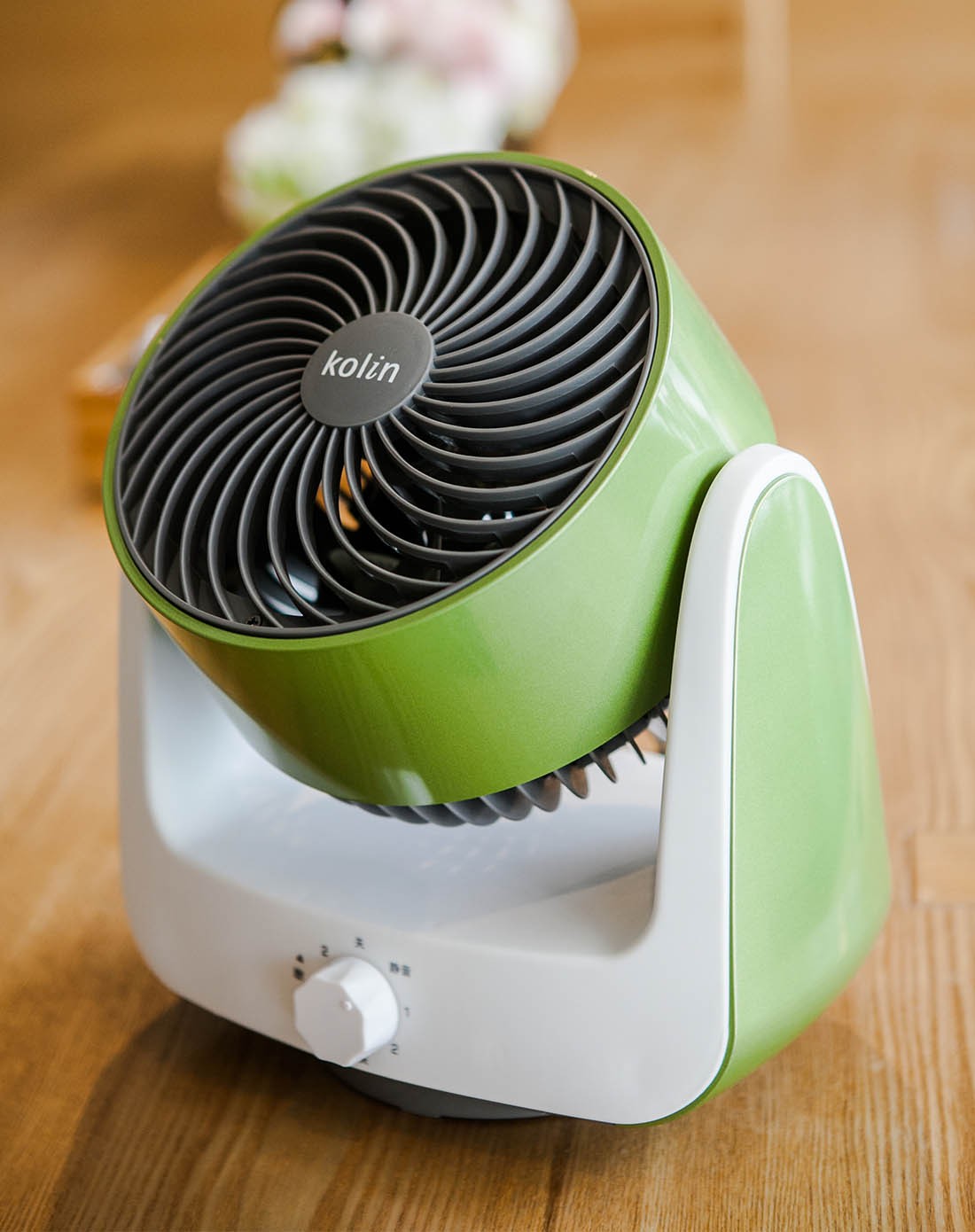 歌林立体涡流循环电风扇-绿