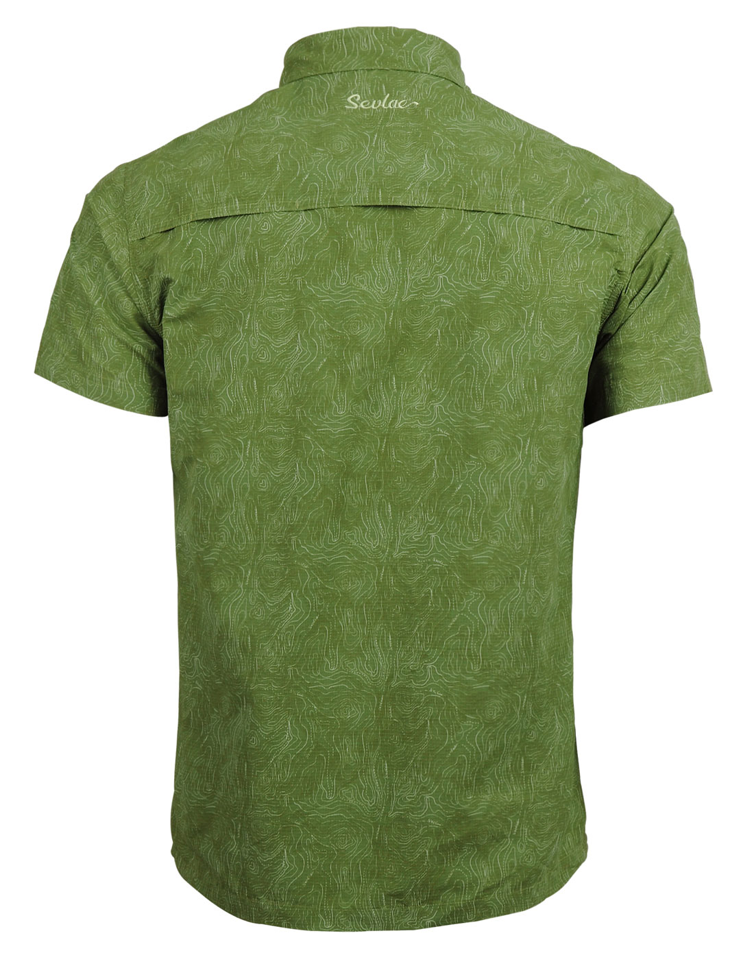 英伦风 男款军绿色衬衫 短袖格纹