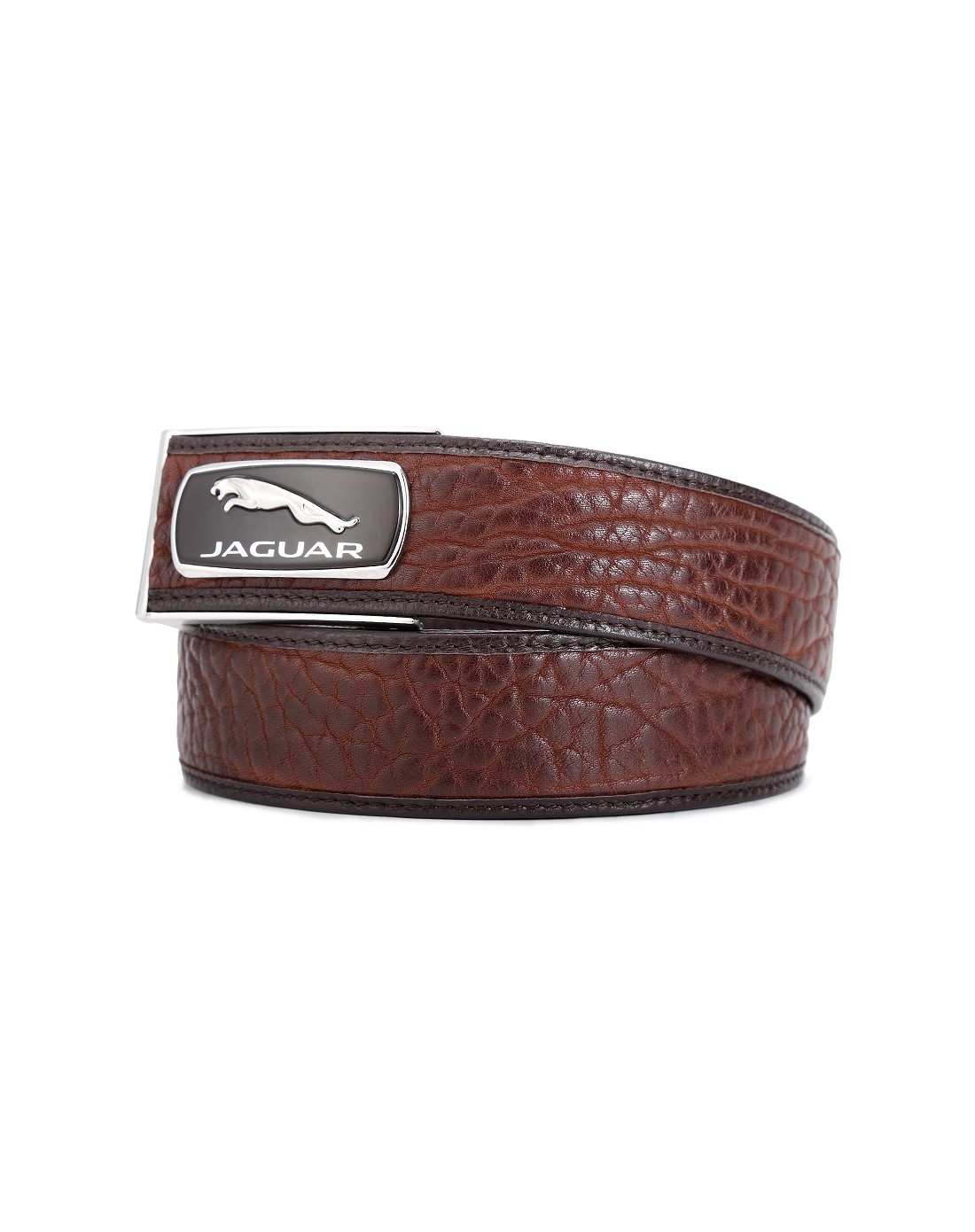 捷豹jaguar国际品牌皮具专场男款咖啡色牛皮自动扣ja3t0760463_唯品会