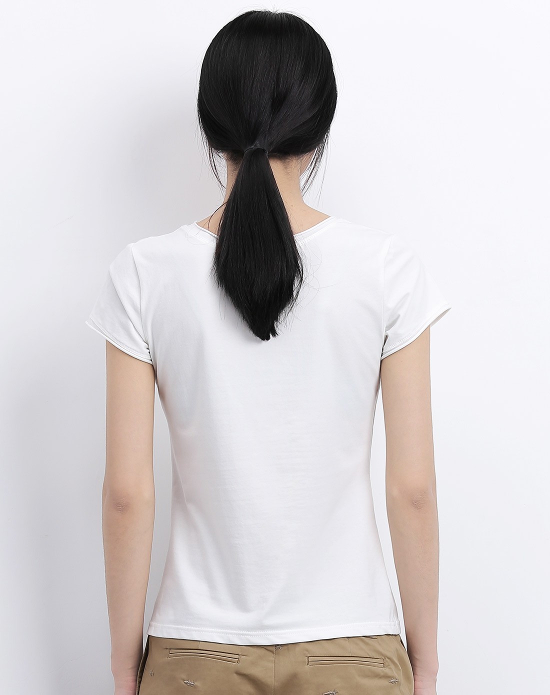 女式白色短袖t恤