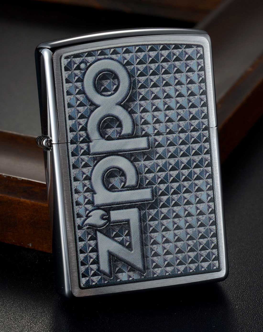 芝宝zippo铁幕标志-拉丝彩印常规机