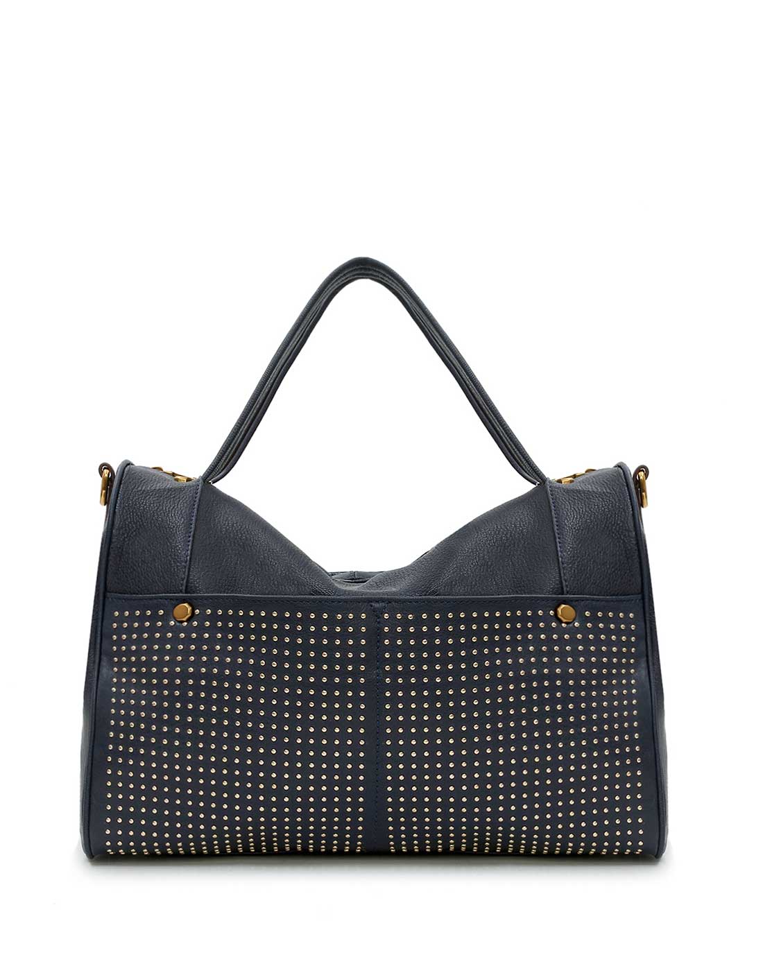 euni经典欧美大牌钉钉牛皮手提斜挎包