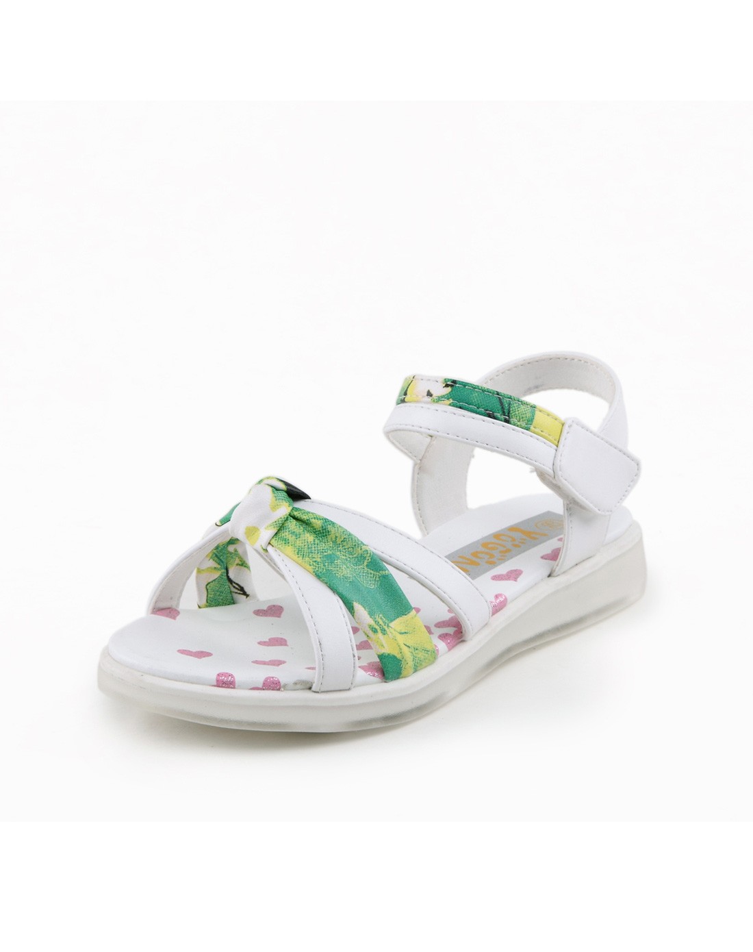 夏季精选童装童鞋永高人ygaor 夏季新品女小童白色凉鞋pl8278-01_唯品