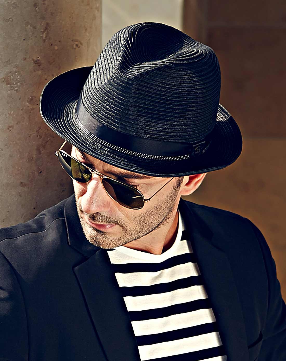 高档男士巴拿马爵士礼帽