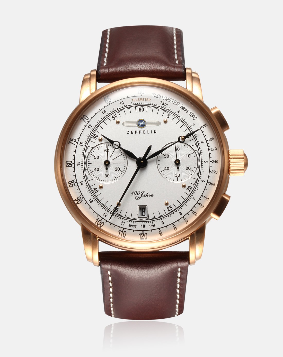 德国百年名表齐柏林zeppelin原装进口商务休闲计时男款石英表