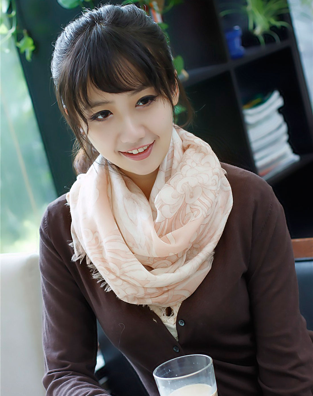 纯羊绒印花围巾