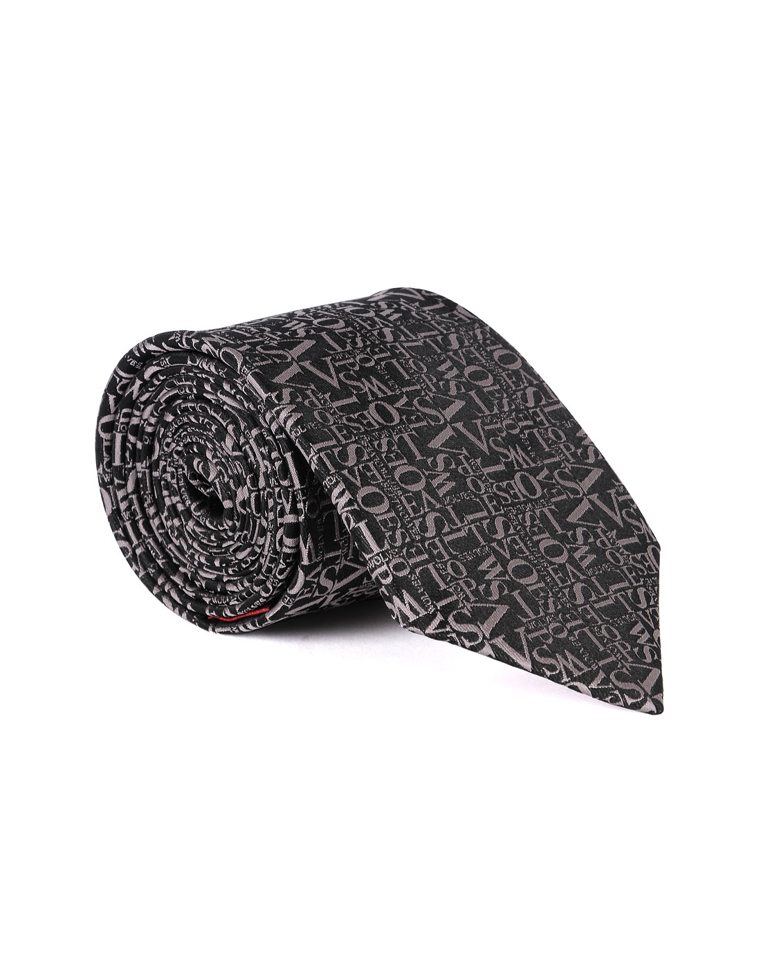 七匹狼septwolves男装专场-黑色印花商务时尚领带