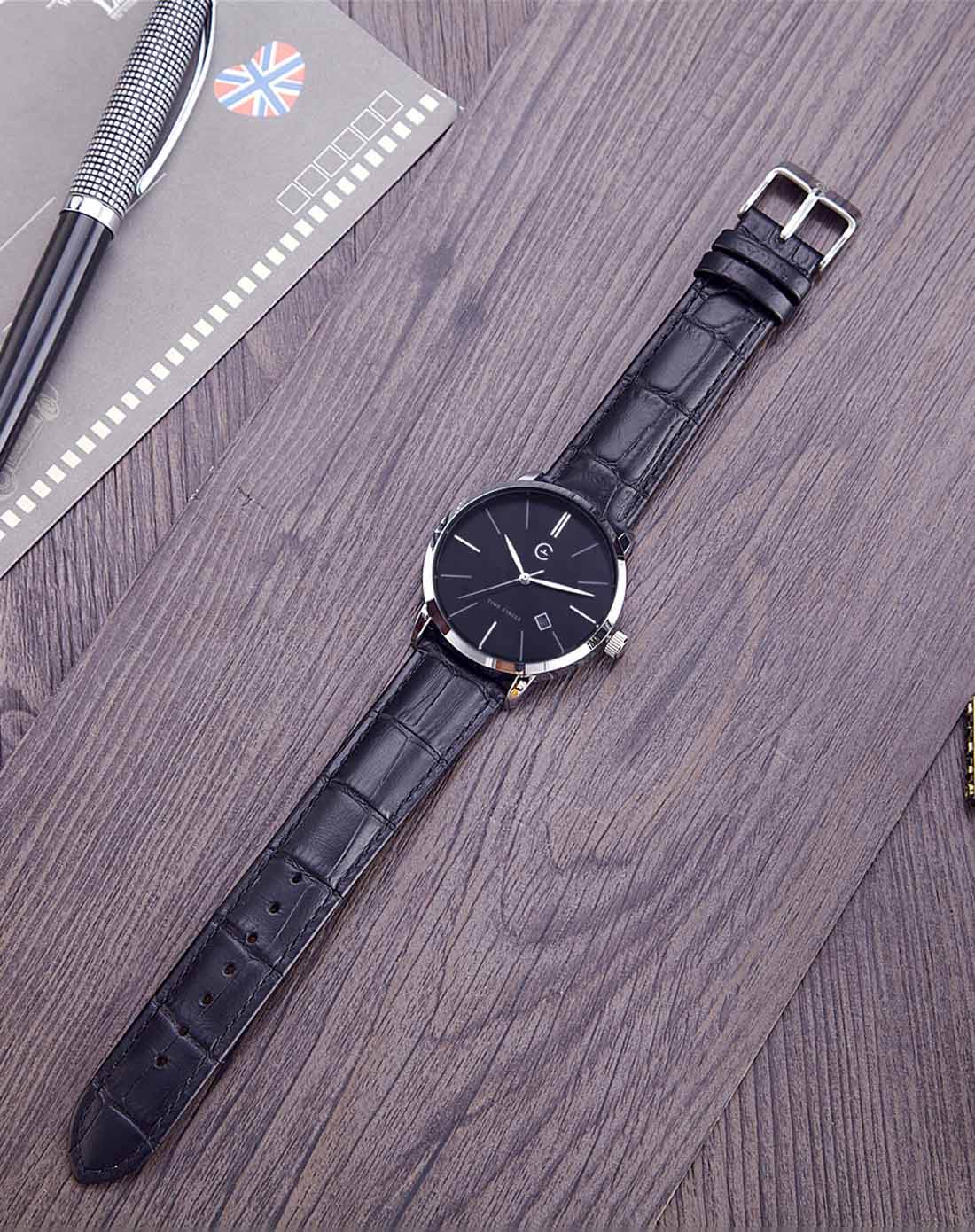 男款黑面黑色豪情万丈heroism石英表