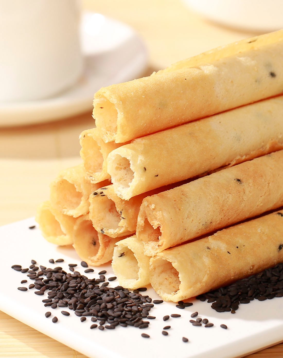 香港奇华 黑芝麻蛋卷王 进口畅销携带装56g 二件起售