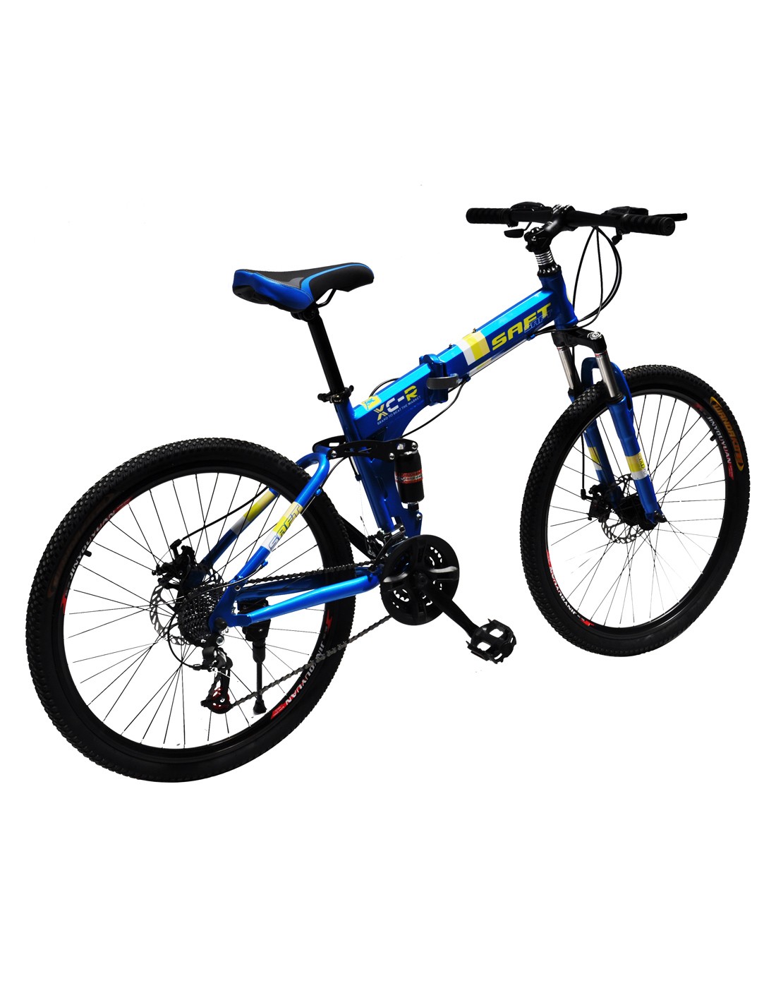 saft赛福特 lfb前后避震21速山地自行车26寸 蓝色