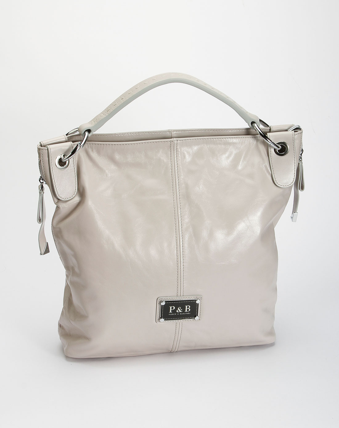 女款灰白色时尚单肩包