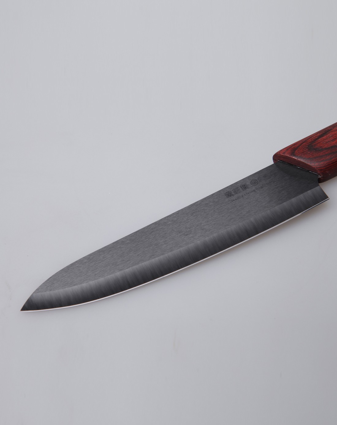 欧菲斯ofeis 6寸陶瓷水果刀实木手柄黑色刀刃