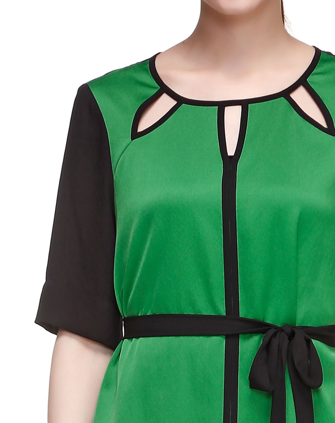 墨绿/黑色潮流时尚连衣裙