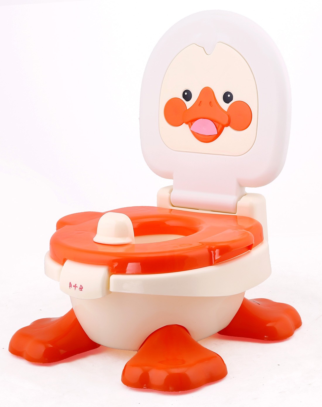 精选环保婴幼儿玩具专场直发货【新品】白红鸭子坐便器a40009185_唯品