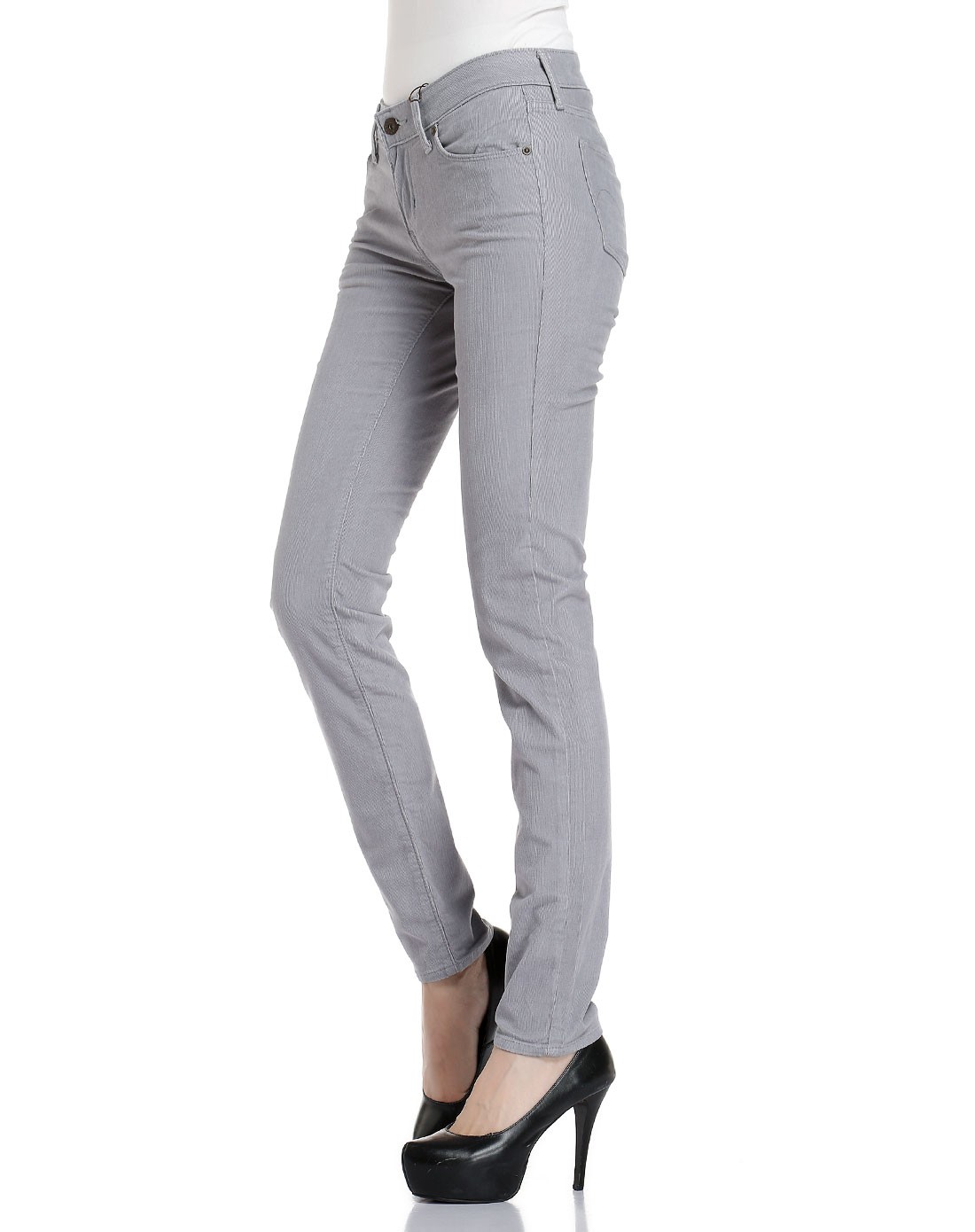 女款浅灰色简约百搭长裤