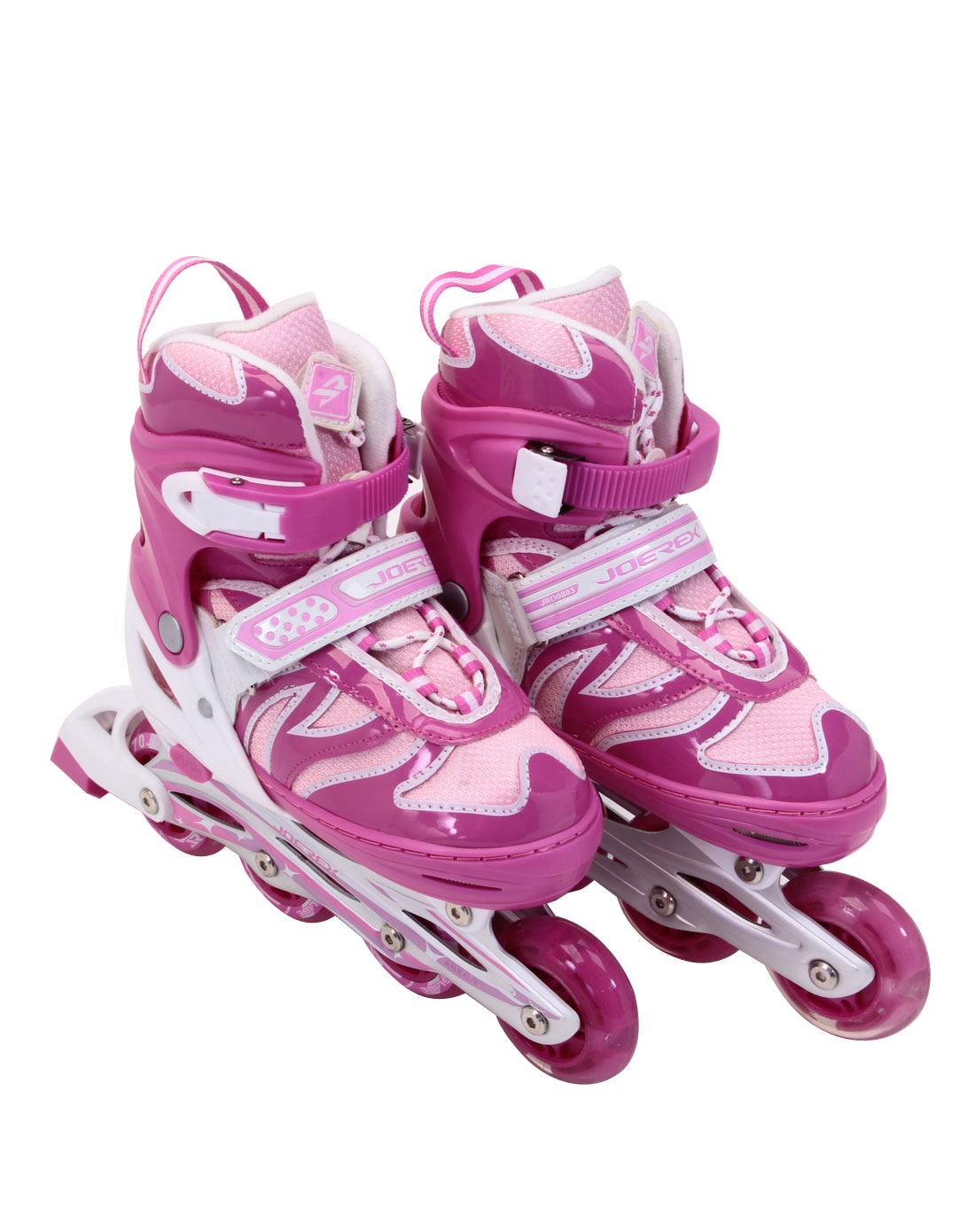 粉红色可调旱冰鞋