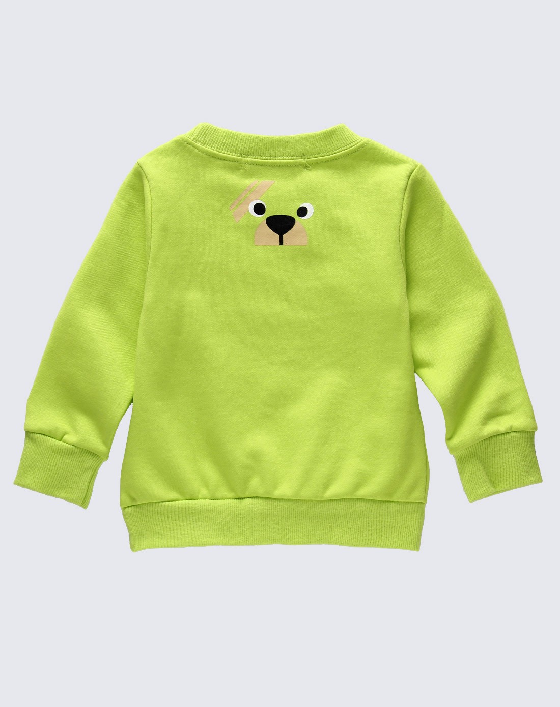 男童绿色小熊印花t恤