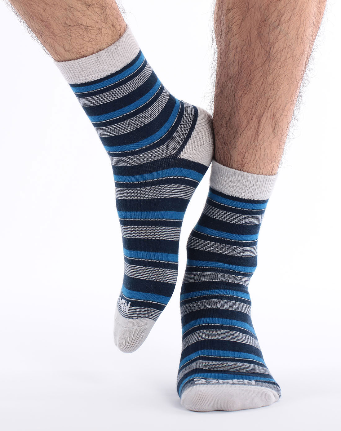 男士纯棉中筒袜(3双装)