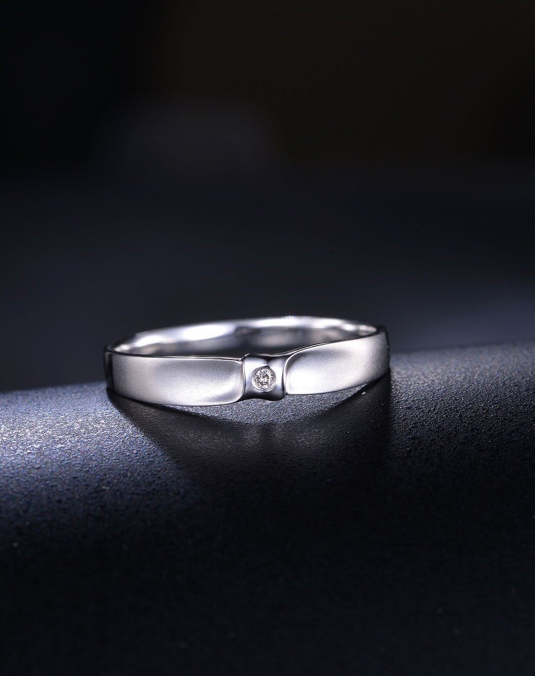 钯金pd950钻石男戒