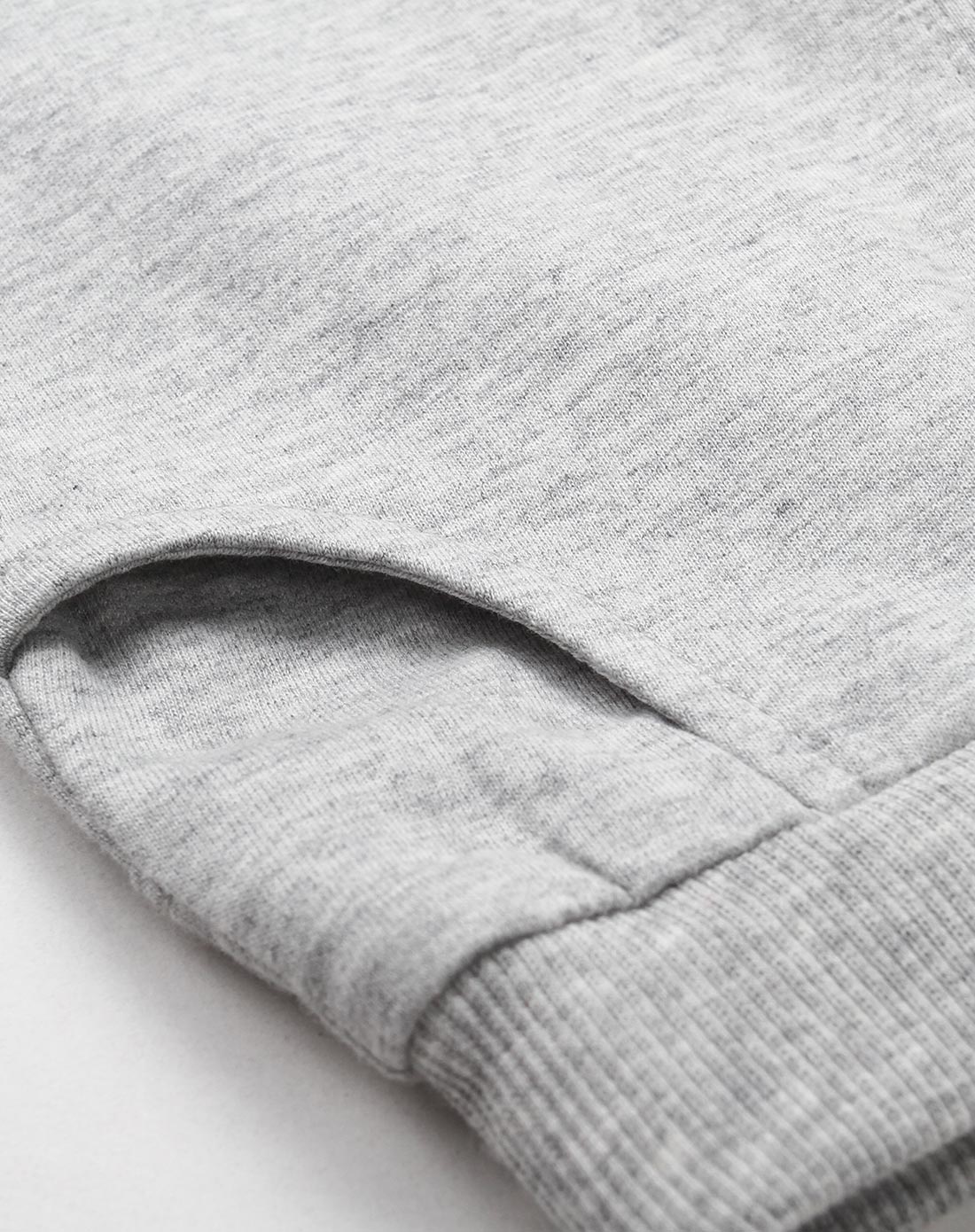 男童浅麻灰色纯棉针织长裤