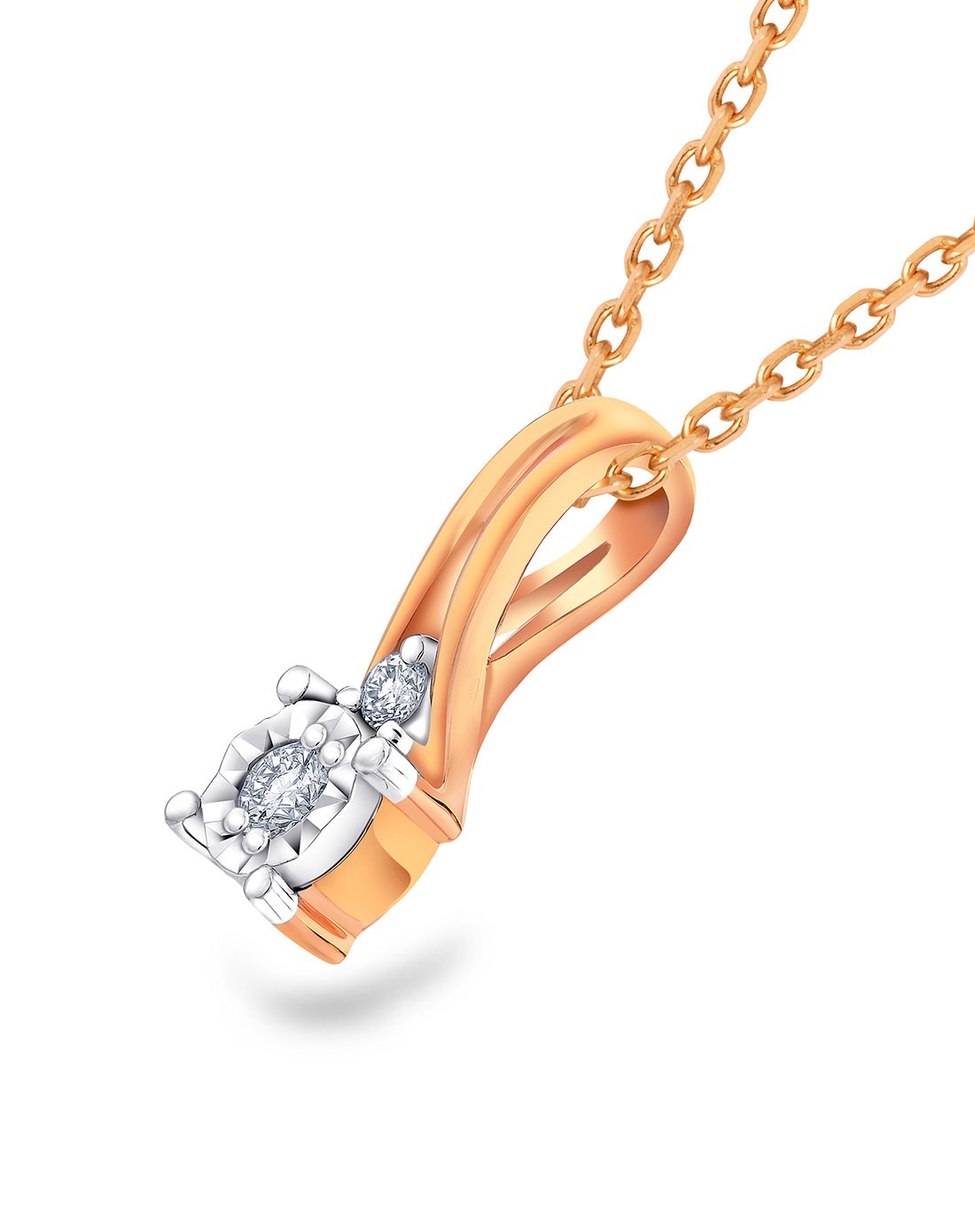 justgold镇金店珠宝专场【唯品首发】 18k红白分色黄金镶嵌钻石经典