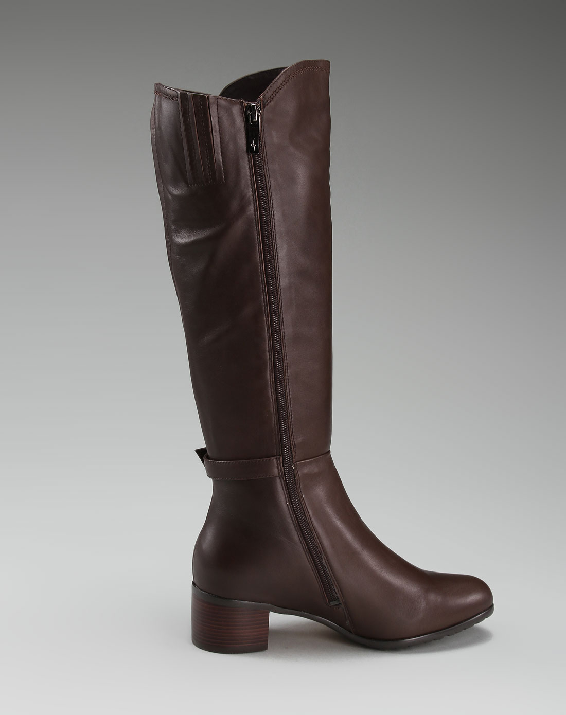 女款端庄高贵高雅精致靴子咖啡色